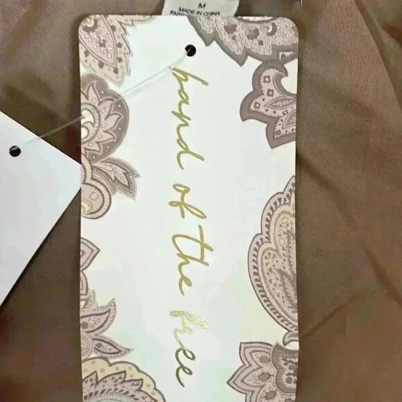 BAND OF THE FREE FAUX FUR HOODED‎ JACKET BUTTERSCOTCH NWT SIZE M - Picture 5 of 9